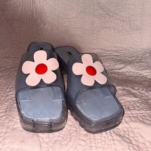 Y2K Jelly Heeled Mules/ Sandals